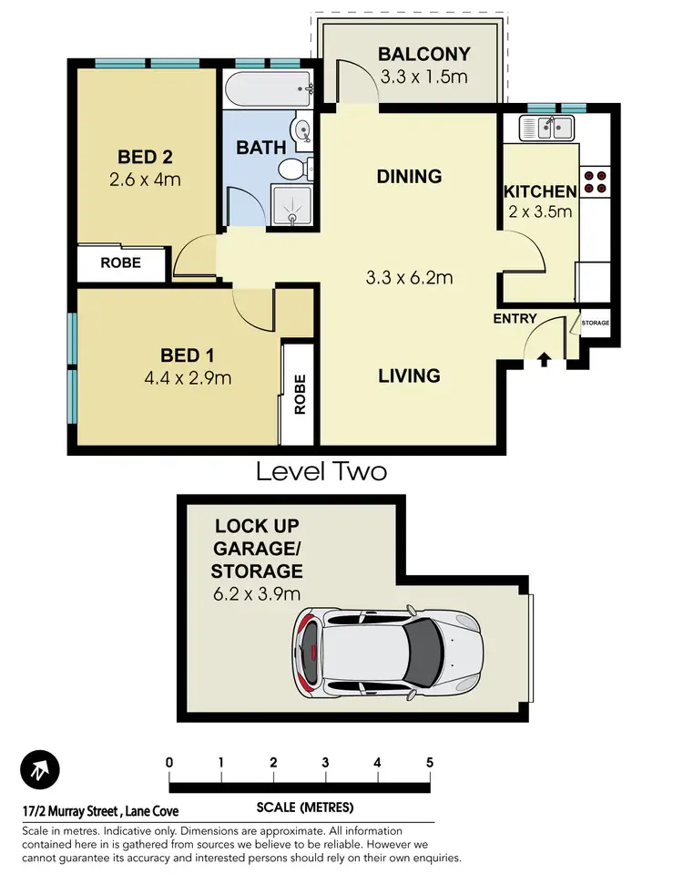 Floorplan of Homely apartment listing, 17/2 Murray Street, Lane Cove NSW 2066