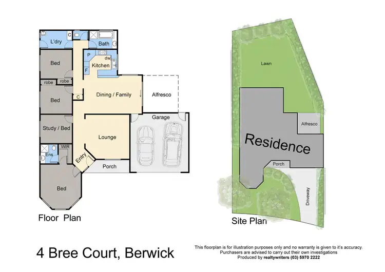 Floorplan of Homely house listing, 4 Bree Court, Berwick VIC 3806