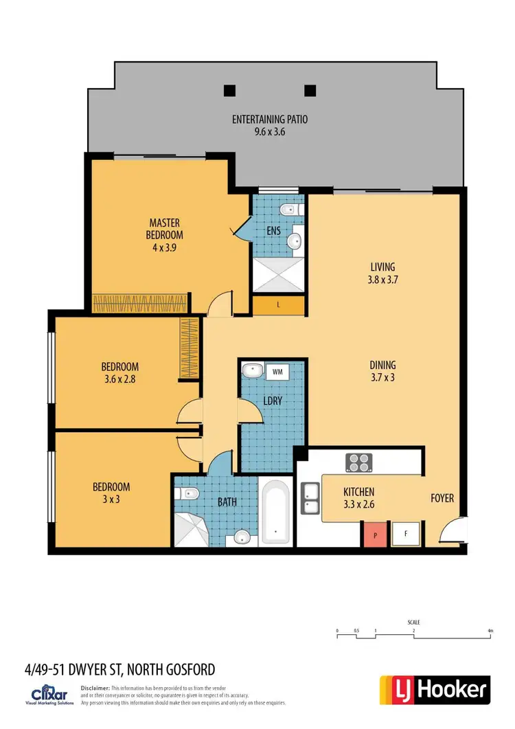 Floorplan of Homely apartment listing, 4/49-51 Dwyer Street, North Gosford NSW 2250