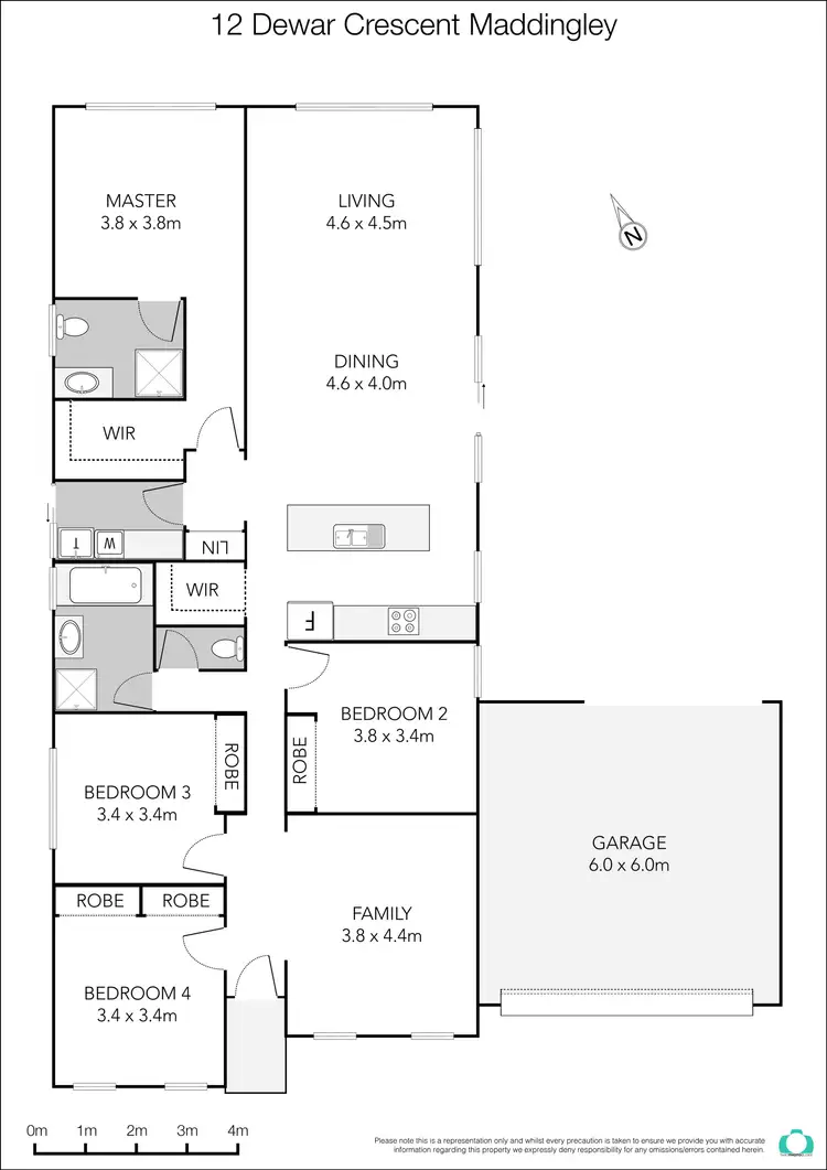 Floorplan of Homely house listing, 12 Dewar Crescent, Bacchus Marsh VIC 3340