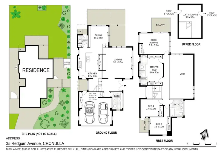 Floorplan of Homely house listing, 35 Redgum Avenue, Cronulla NSW 2230