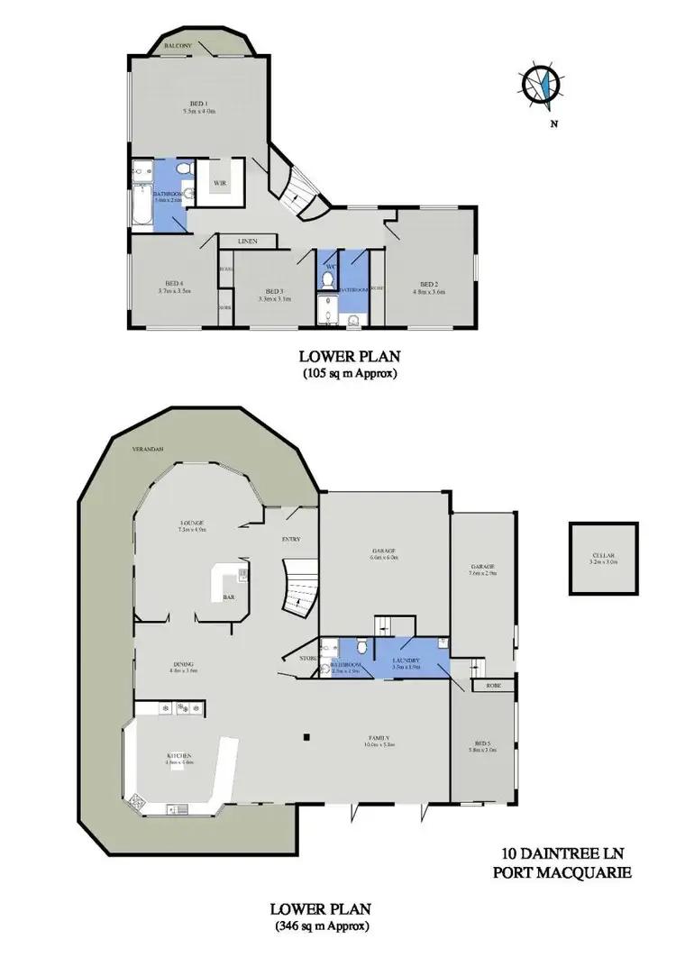 Floorplan of Homely house listing, 10 Daintree Lane, Port Macquarie NSW 2444