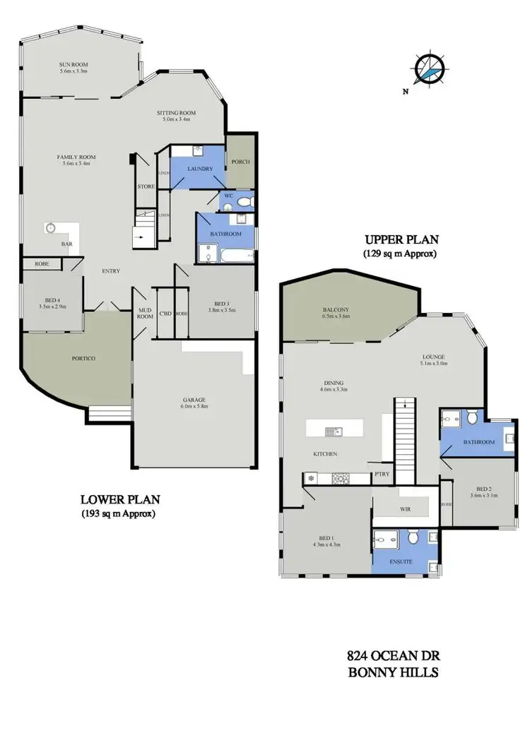 Floorplan of Homely house listing, 824 Ocean Drive, Bonny Hills NSW 2445