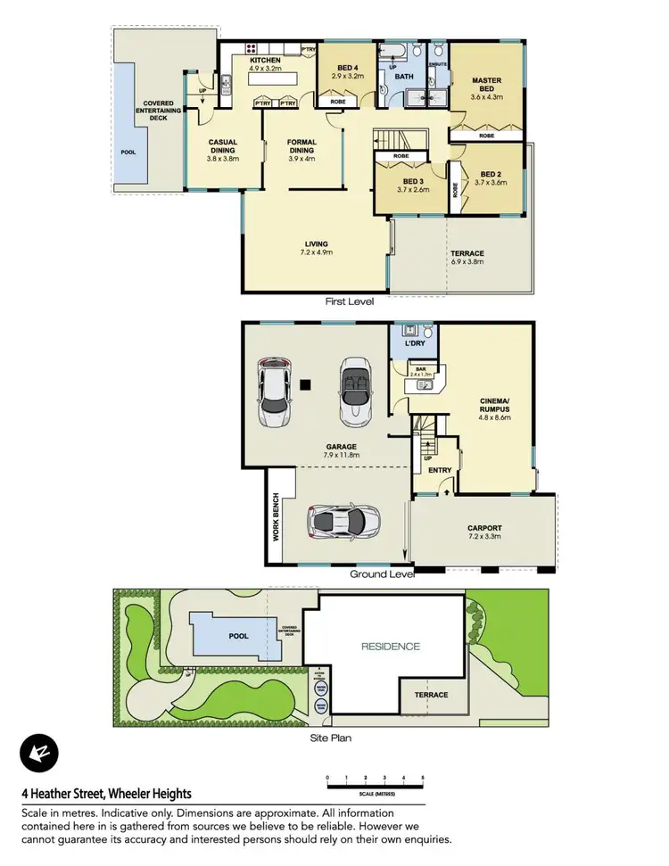 Floorplan of Homely house listing, 4 Heather Street, Wheeler Heights NSW 2097