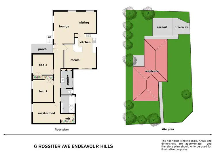 Floorplan of Homely house listing, 6 Rossiter Avenue, Endeavour Hills VIC 3802