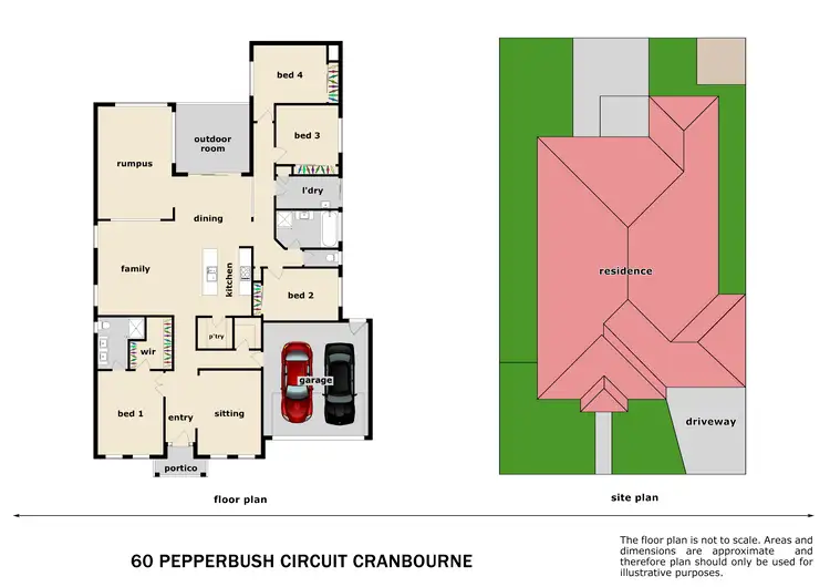 Floorplan of Homely house listing, 60 Pepperbush Circuit, Cranbourne VIC 3977