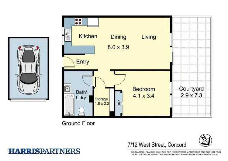 Floorplan of Homely unit listing, 7/12 West Street, Croydon NSW 2132