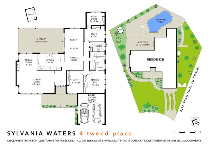 Floorplan of Homely house listing, 4 Tweed Place, Sylvania Waters NSW 2224
