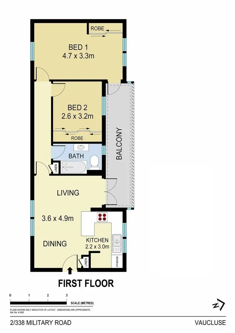 Floorplan of Homely apartment listing, 2/338 Military Road, Vaucluse NSW 2030