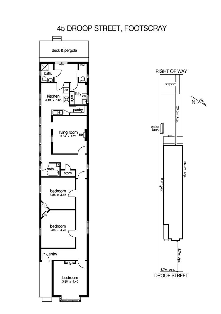 Floorplan of Homely house listing, 45 Droop Street, Footscray VIC 3011