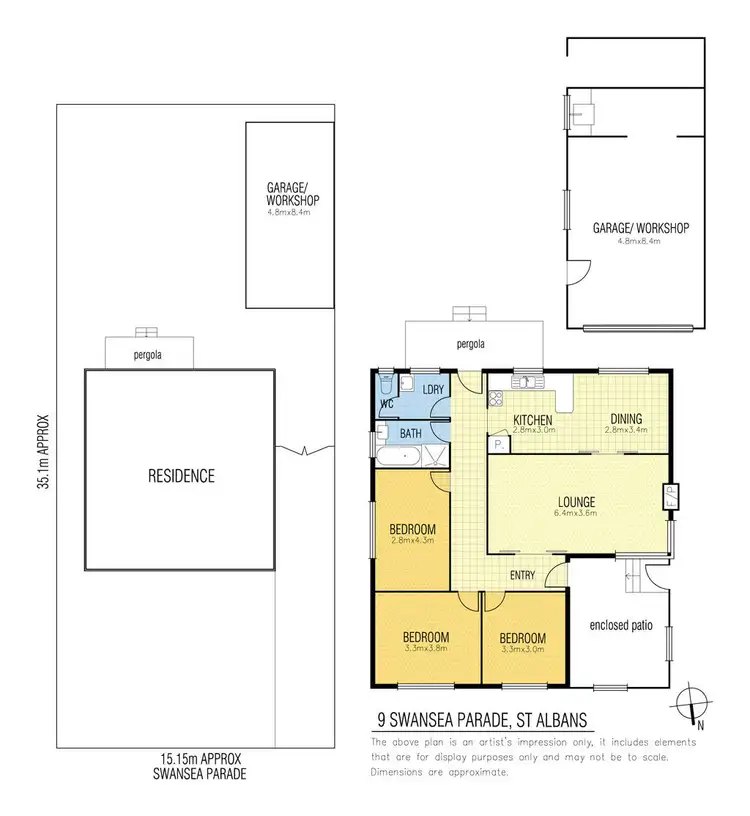 Floorplan of Homely house listing, 9 Swansea Parade, St Albans VIC 3021