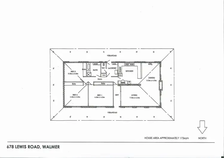 Floorplan of Homely house listing, 678 Lewis Road, Walmer VIC 3463
