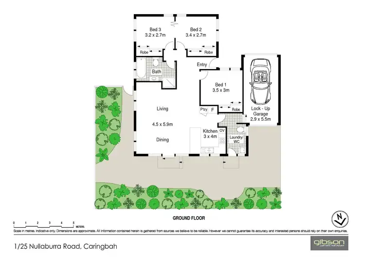 Floorplan of Homely villa listing, 1/25 Nullaburra Road, Caringbah NSW 2229