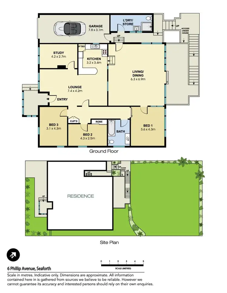 Floorplan of Homely house listing, 6 Phillip Avenue, Seaforth NSW 2092