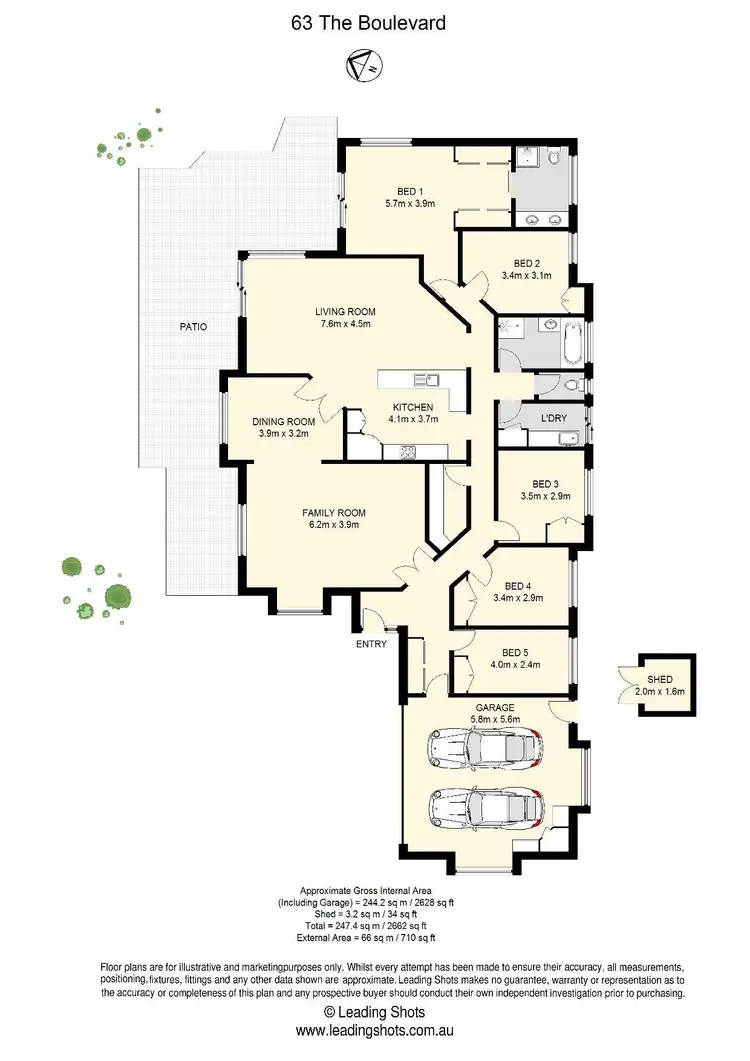 Floorplan of Homely house listing, 63 The Boulevard, Albany Creek QLD 4035