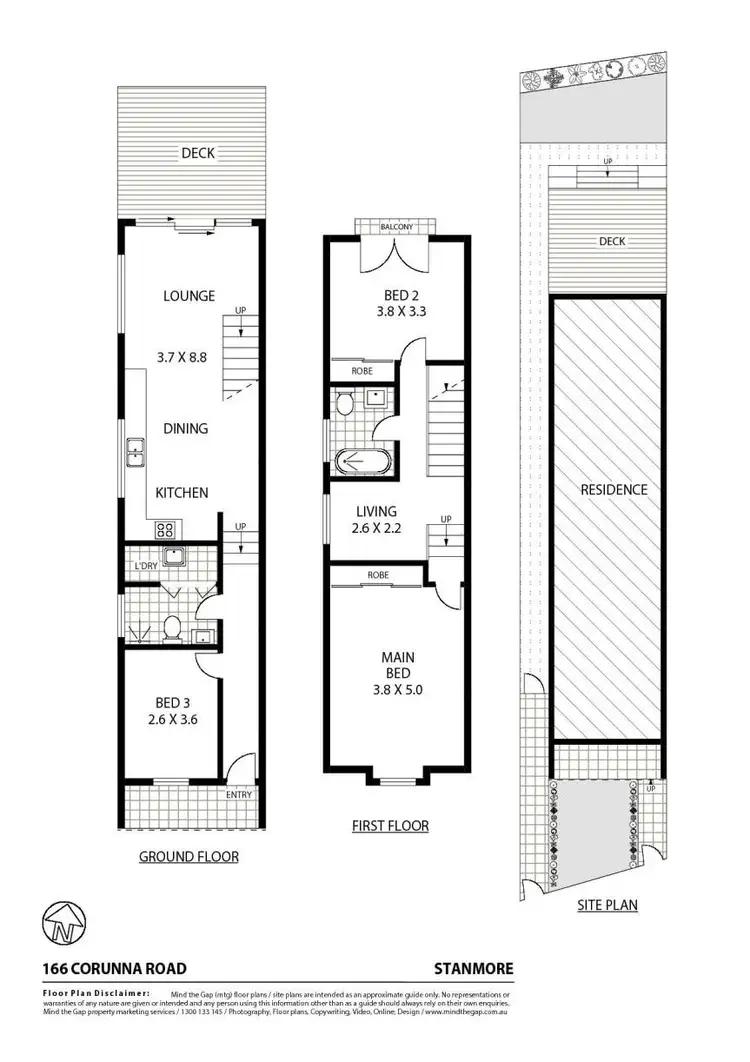 Floorplan of Homely house listing, 166 Corunna Road, Stanmore NSW 2048