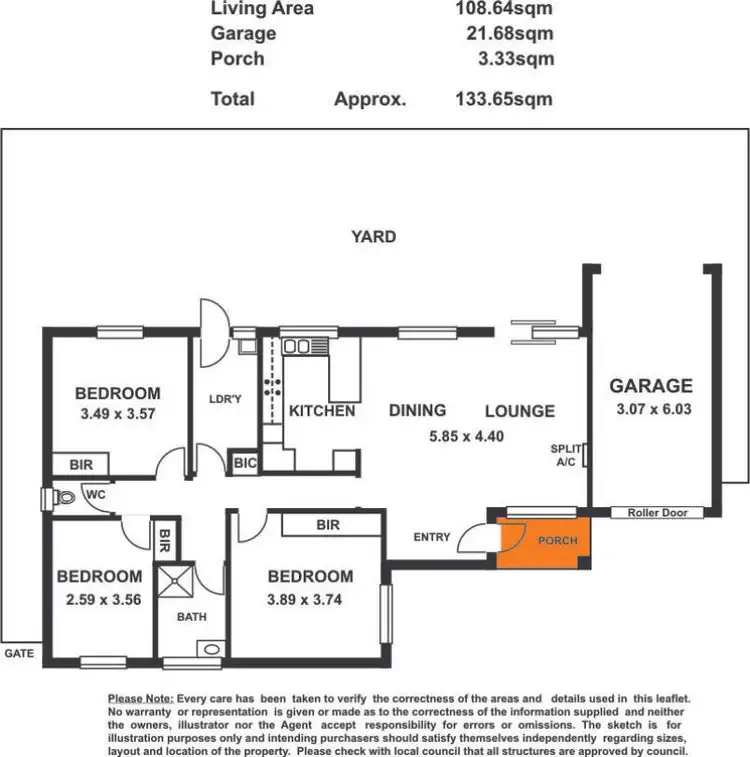 Floorplan of Homely unit listing, 3/10 Rowell Crescent, West Croydon SA 5008