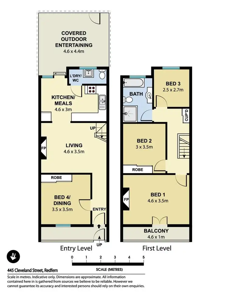 Floorplan of Homely house listing, 445 Cleveland Street, Redfern NSW 2016