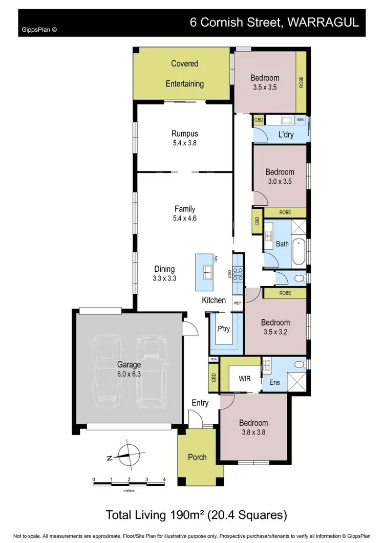 Floorplan of Homely house listing, 6 Cornish Street, Warragul VIC 3820