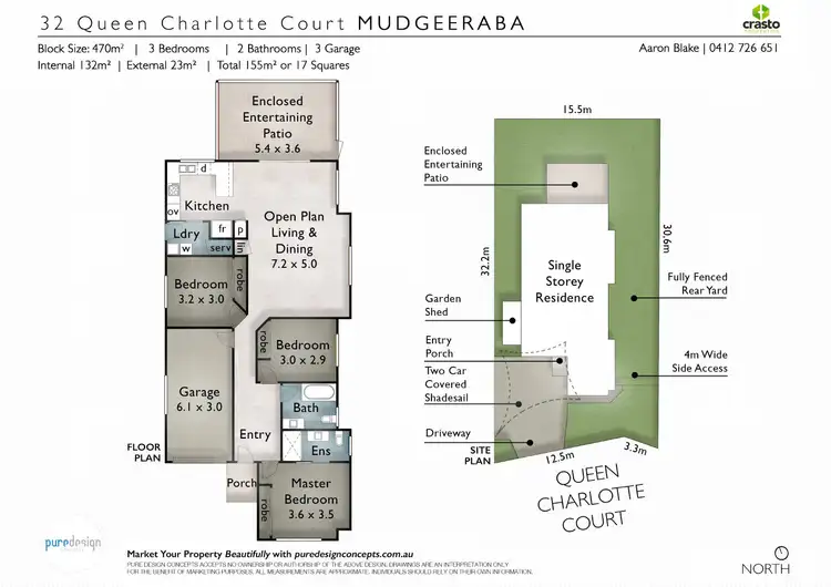 Floorplan of Homely house listing, 32 Queen Charlotte Court, Mudgeeraba QLD 4213