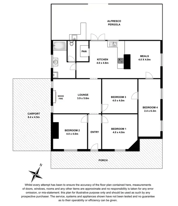 Floorplan of Homely house listing, 4 Chant Street, Tantanoola SA 5280