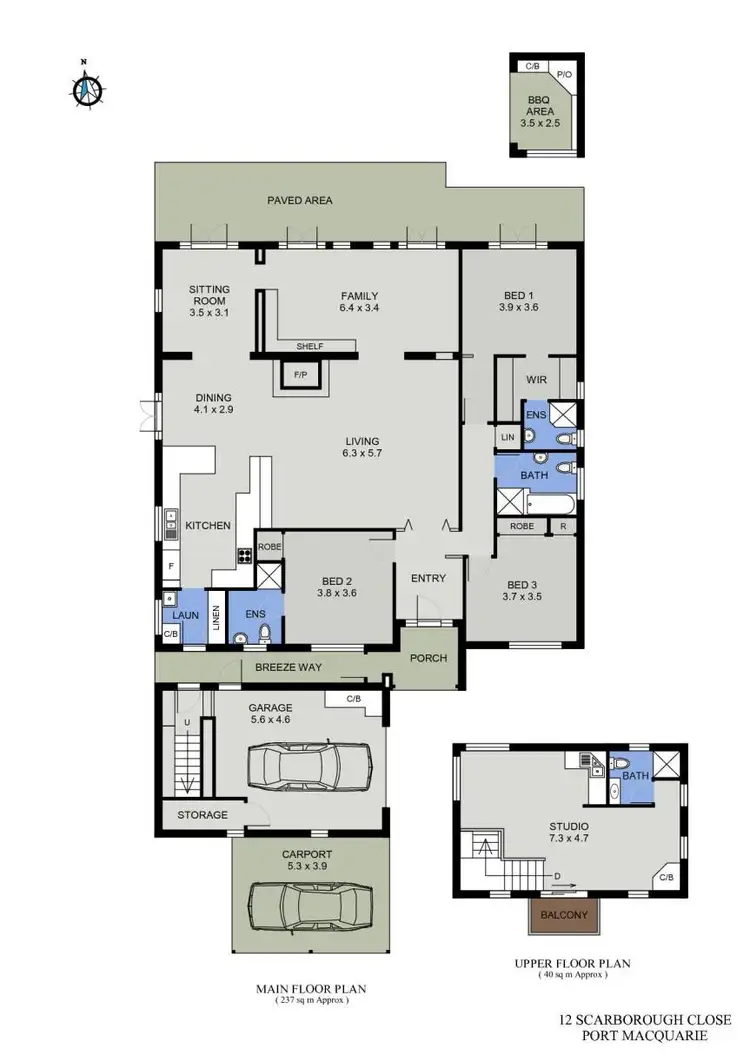 Floorplan of Homely house listing, 12 Scarborough Close, Port Macquarie NSW 2444