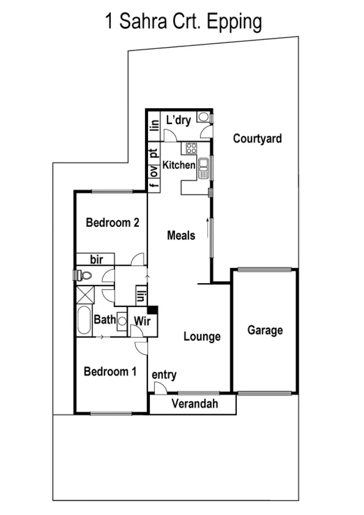 Floorplan of Homely house listing, 1 Sahra Court, Epping VIC 3076