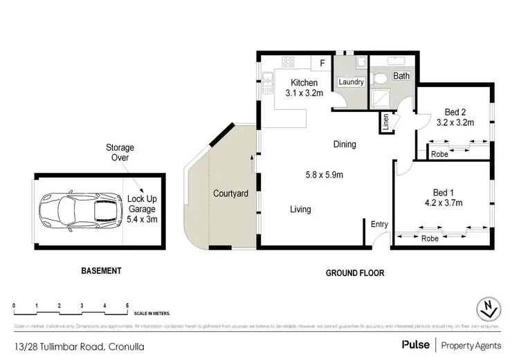 Floorplan of Homely apartment listing, 13/28 Tullimbar Road, Cronulla NSW 2230