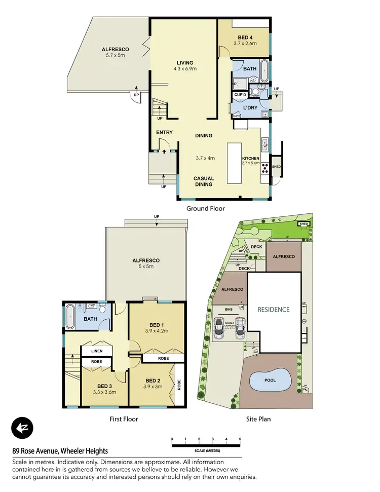 Floorplan of Homely house listing, 89 Rose Avenue, Wheeler Heights NSW 2097