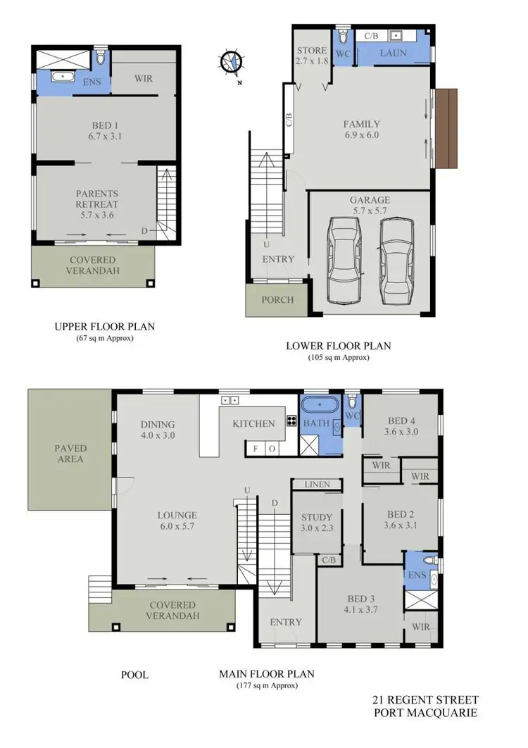 Floorplan of Homely house listing, 21 Regent Street, Port Macquarie NSW 2444