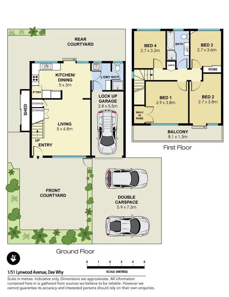 Floorplan of Homely unit listing, 1/51 Lynwood Avenue, Dee Why NSW 2099