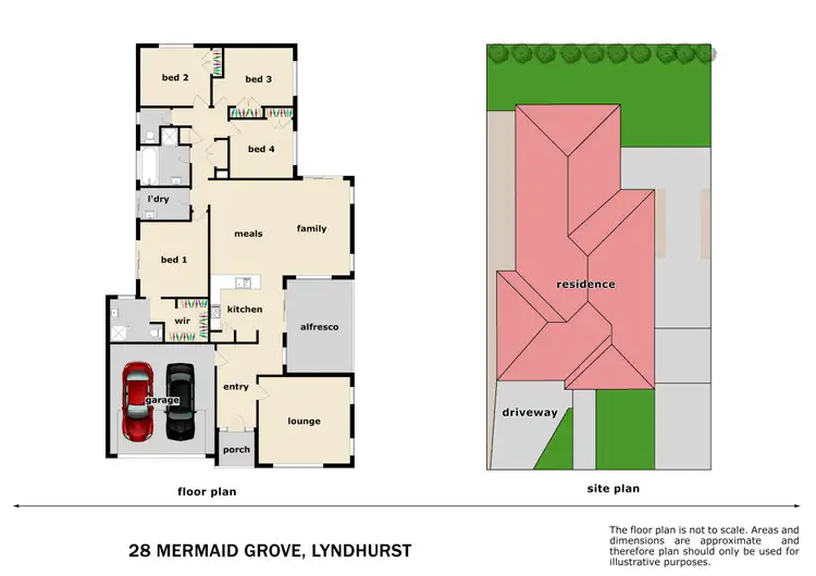 Floorplan of Homely house listing, 28 Mermaid Grove, Lyndhurst VIC 3975