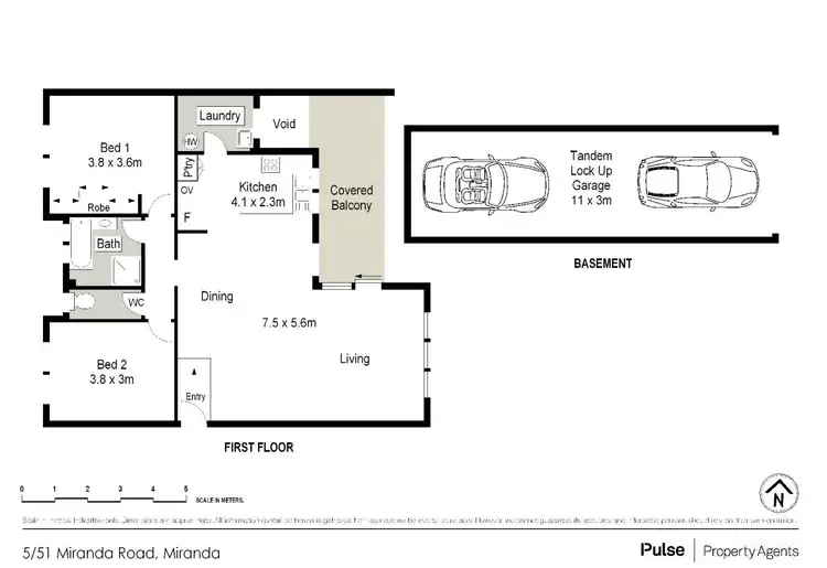Floorplan of Homely unit listing, 5/51 Miranda Road, Miranda NSW 2228