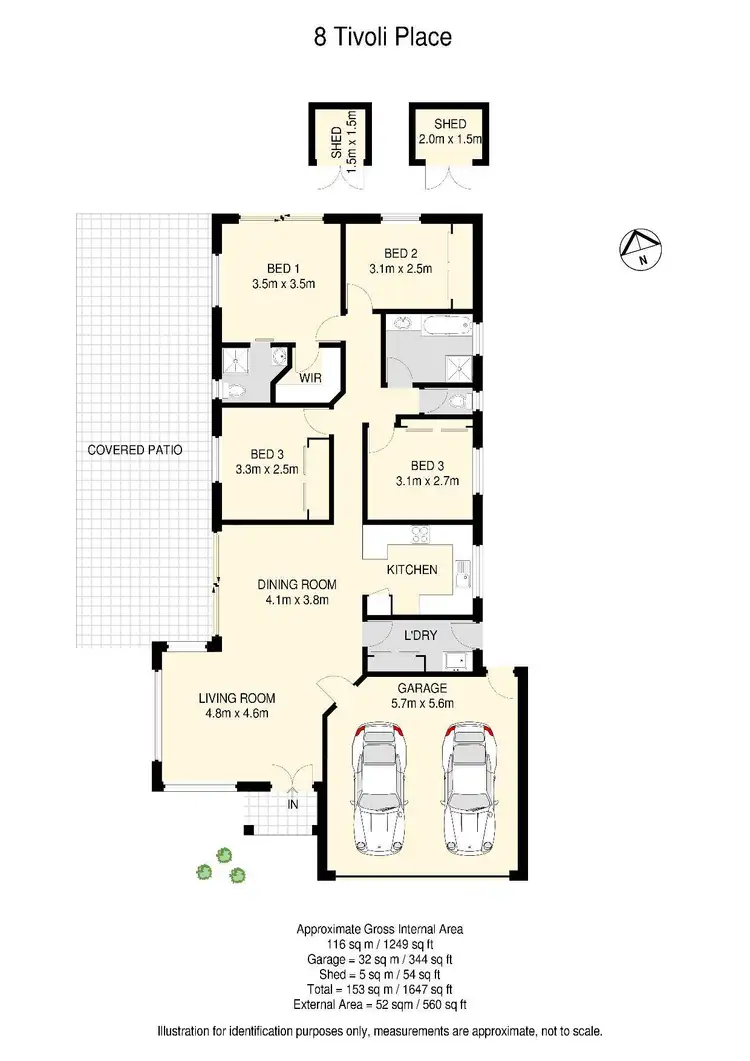 Floorplan of Homely house listing, 8 Tivoli Place, Forest Lake QLD 4078