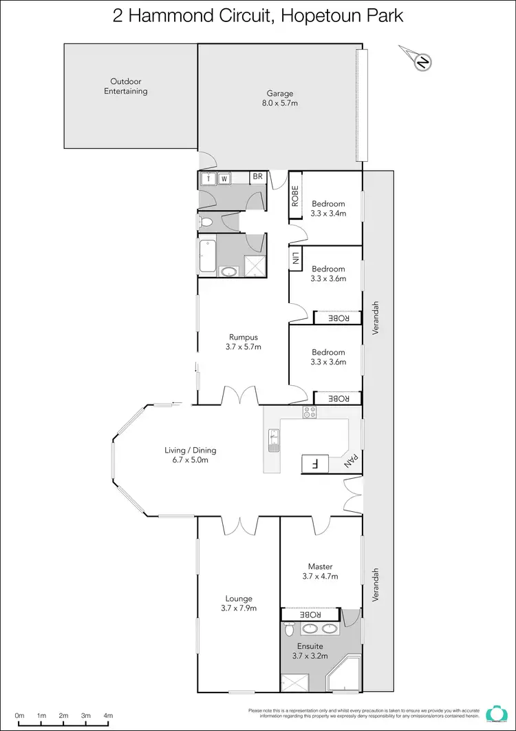 Floorplan of Homely house listing, 2 Hammond Circuit, Bacchus Marsh VIC 3340