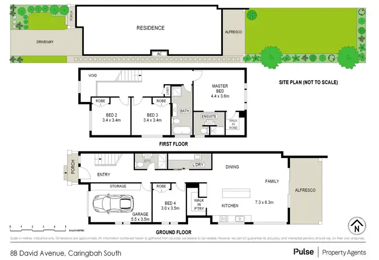Floorplan of Homely semi-detached listing, 8b David Avenue, Caringbah South NSW 2229