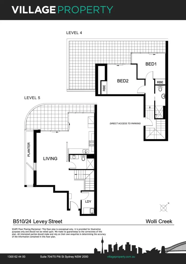 Floorplan of Homely apartment listing, B510/24 Levey Street, Wolli Creek NSW 2205
