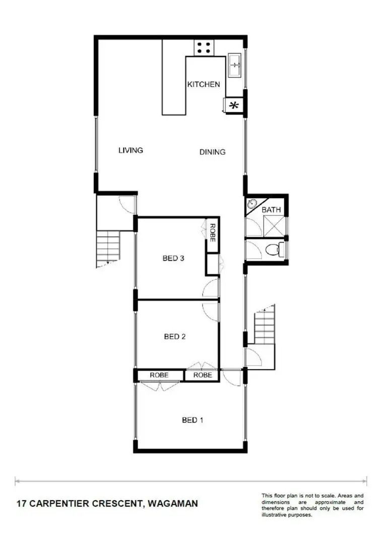 Floorplan of Homely house listing, 17 Carpentier Crescent, Wagaman NT 810