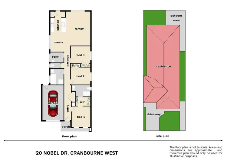 Floorplan of Homely house listing, 20 Nobel Drive, Cranbourne West VIC 3977