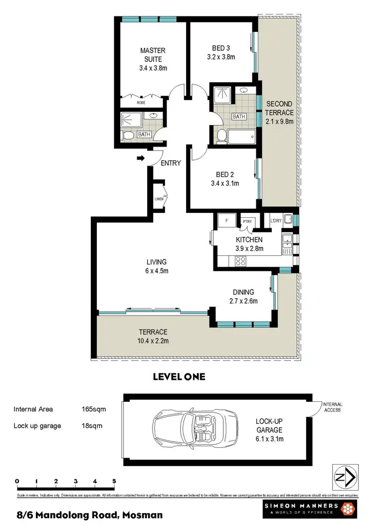 Floorplan of Homely apartment listing, 8/6 Mandolong Road, Mosman NSW 2088