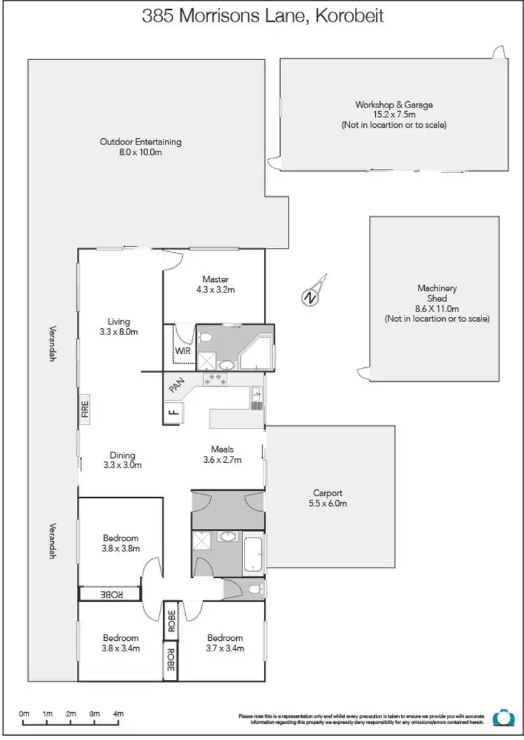 Floorplan of Homely house listing, 385 Morrisons Lane, Bacchus Marsh VIC 3340