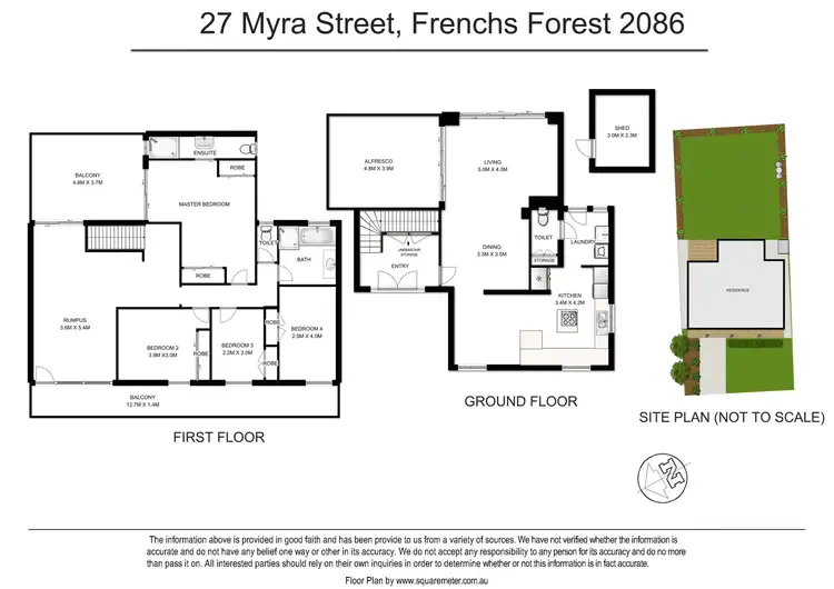 Floorplan of Homely house listing, 27 Myra Street, Frenchs Forest NSW 2086