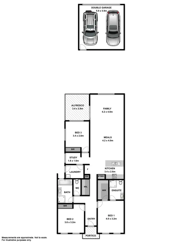 Floorplan of Homely house listing, 9 Kenna Street, Wodonga VIC 3690