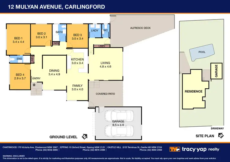 Floorplan of Homely house listing, 12 Mulyan Avenue, Carlingford NSW 2118
