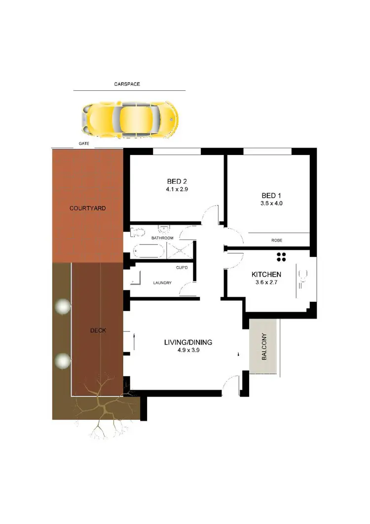 Floorplan of Homely apartment listing, 5/56 Grosvenor Crescent, Summer Hill NSW 2130