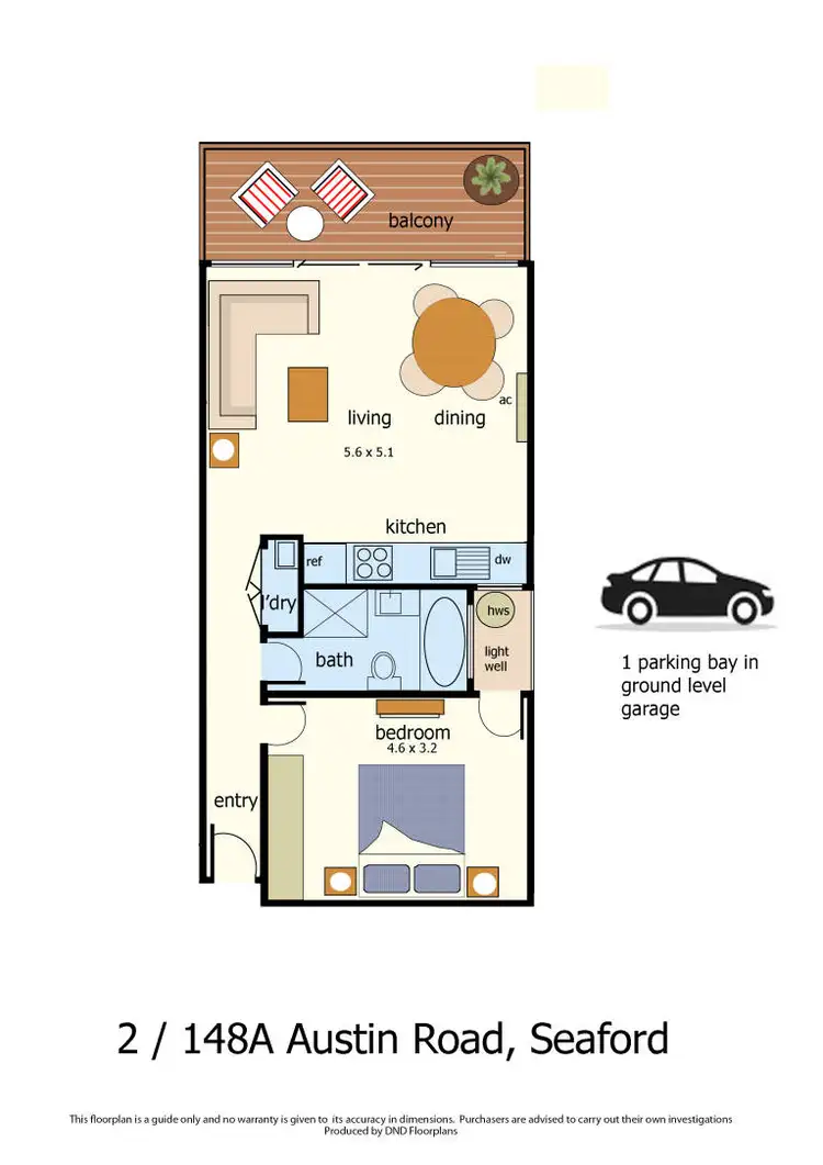 Floorplan of Homely apartment listing, 2/148 Austin Road, Seaford VIC 3198