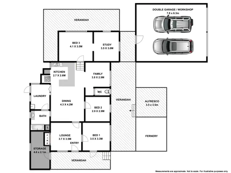 Floorplan of Homely house listing, 7 Beardmore Street, Bethanga VIC 3691