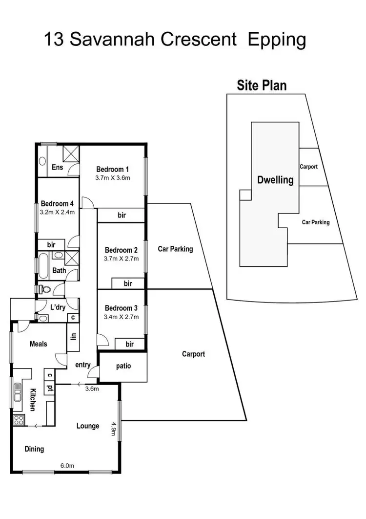 Floorplan of Homely house listing, 13 Savannah Crescent, Epping VIC 3076