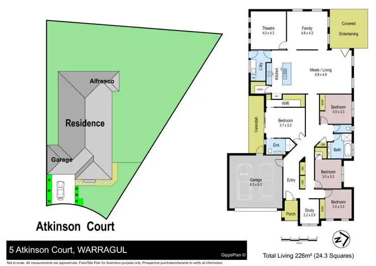Floorplan of Homely house listing, 5 Atkinson Court, Warragul VIC 3820