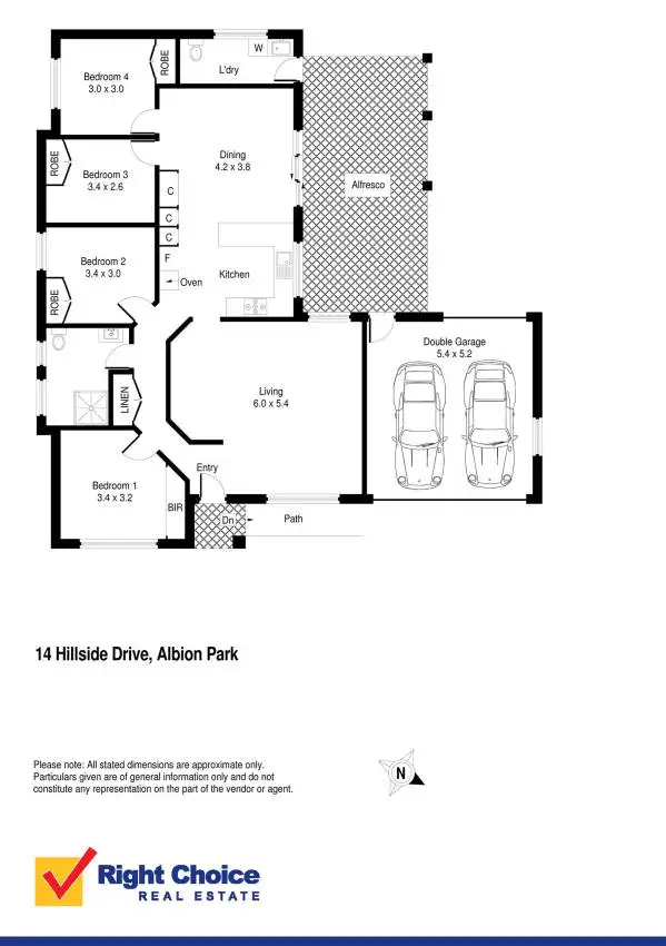 Floorplan of Homely house listing, 14 Hillside Drive, Albion Park NSW 2527